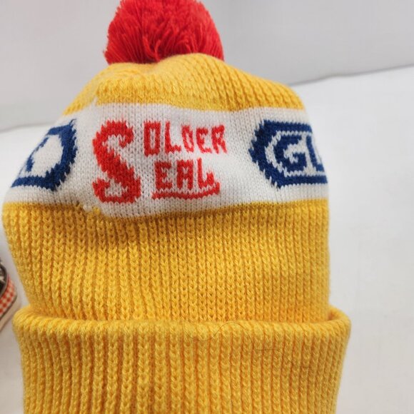 Gunk Solder Seal Hat Toque Beanie w/ Pom Pom Promo-Wear Canada Vtg NEW NOS - Picture 3 of 6